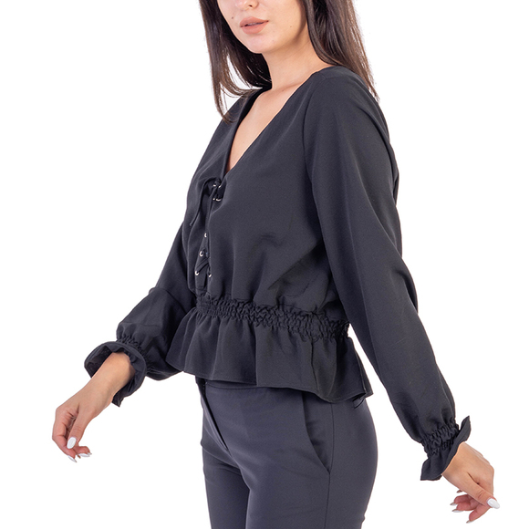 Elmas Phil Blouse Women size XS Black - Picture 4 of 5